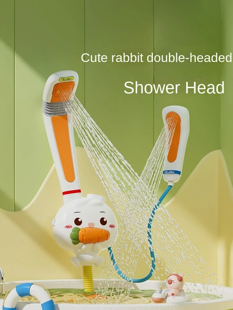 Cute Rabbit Children\'s Shower Toy Baby Baby Playing with Water Sprinkler Shower Set Male and Female Shower Playing