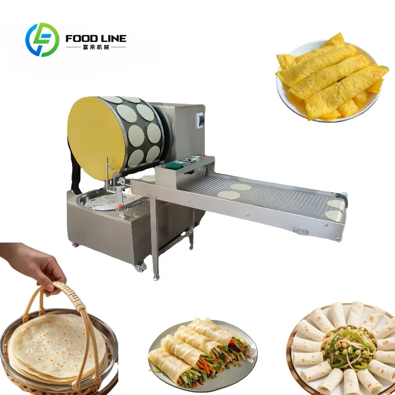 Spring Roll Wrapper - เครื่องทำแผ่นปอเปี๊ยะอัตโนมัติ เครื่องทำแผ่นปอเปี๊ยะ เครื่องทำลุมเปี๊ยะ เครื่องทำแพนเค้กแผ่นบาง