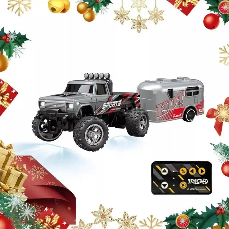 1:64 Speed Mini รีโมทคอนโทรลรถโลหะผสม Off-Road โช้คอัพรถปีนเขา Cool Light โช้คอัพของเล่นเด็ก xmas ของขวัญ