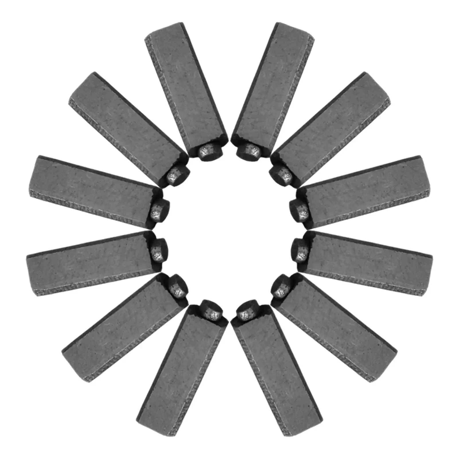 12pcs/lot Carbon Brush 4*5.5*17mm Motor Carbon Brushes For Anchor Engine Electric Hair Dryer General Set Power Tool Spare Parts
