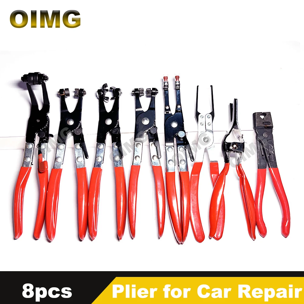 Automotive Hose Clamp Pliers Hose Remover Separator Pliers Set Non-Slip Handle Car Soldering Plier Wire Welding Clamps Hand Tool