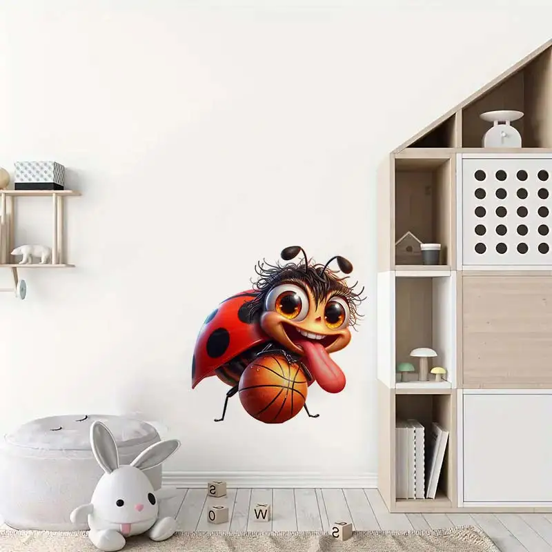 Lustige Marienkäfer Wanda uf kleber Kinderzimmer Badezimmer Toilette Dekor Wohnzimmer Schrank Kühlschrank Wohnkultur Aufkleber m866 – Detail 5
