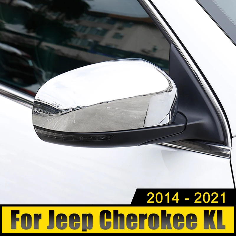 

Для Jeep Cherokee KL 2014 2015 2016 2017 2018 2019 2020 2021 ABS Автомобильная крышка для бокового зеркала заднего вида, оболочка, отделка, наклейки