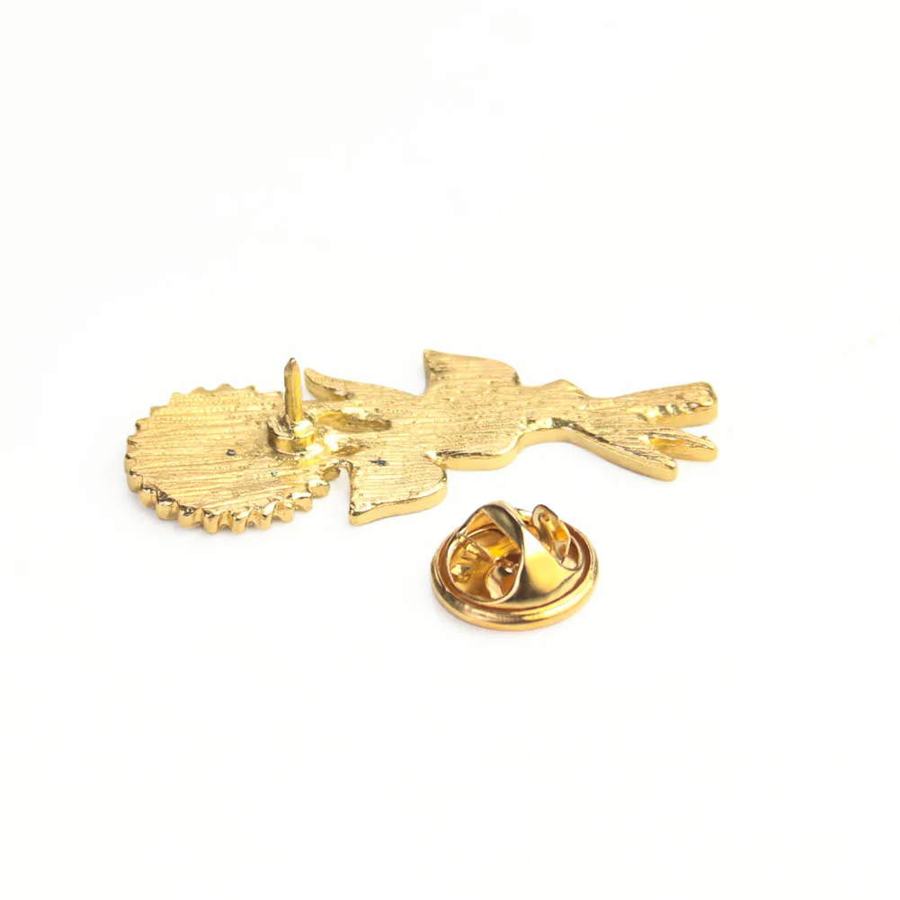 Metal Gold Color Sunflower Brooches Lapel Label Pin Badges Corsage Party Favors Banquet Souvenirs Prizes for Outdoor Activities
