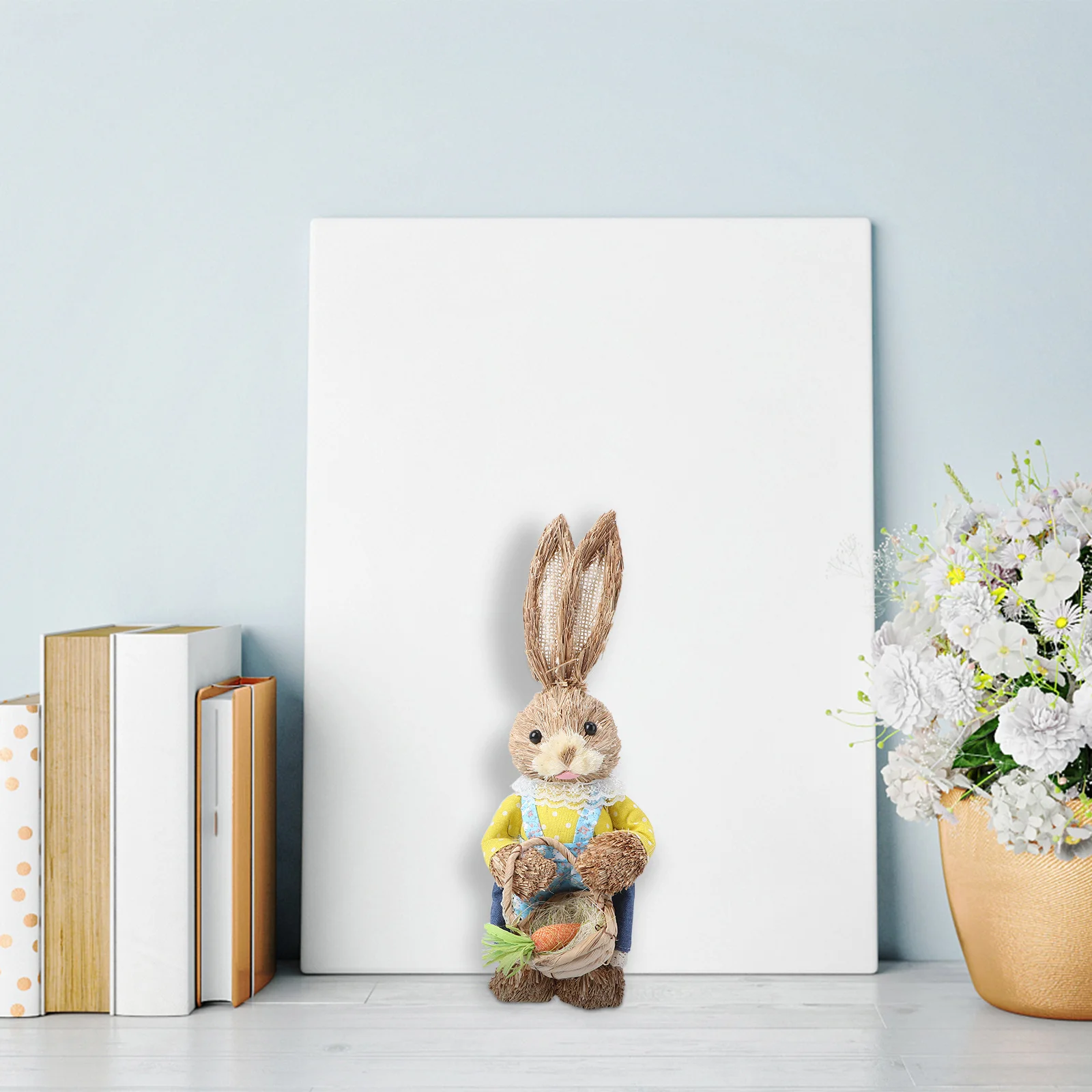 

1Pcs Easter Rabbit Decor Simulation Bunny Ornament Household Garden Adornments Cartoon Rabbit Craft Home Bunny Decoration