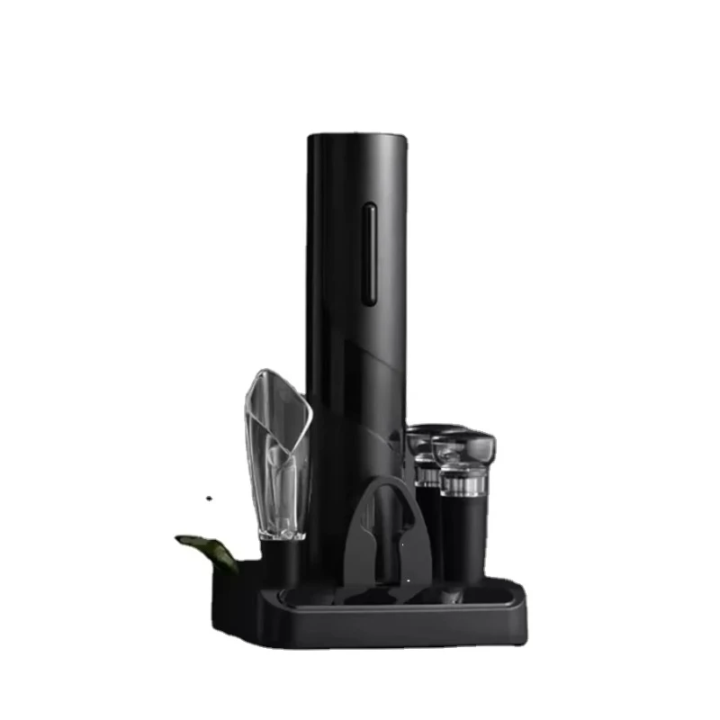 Round wine stopper pouring stainless steel electric bottle opener, gift automatic wine opener