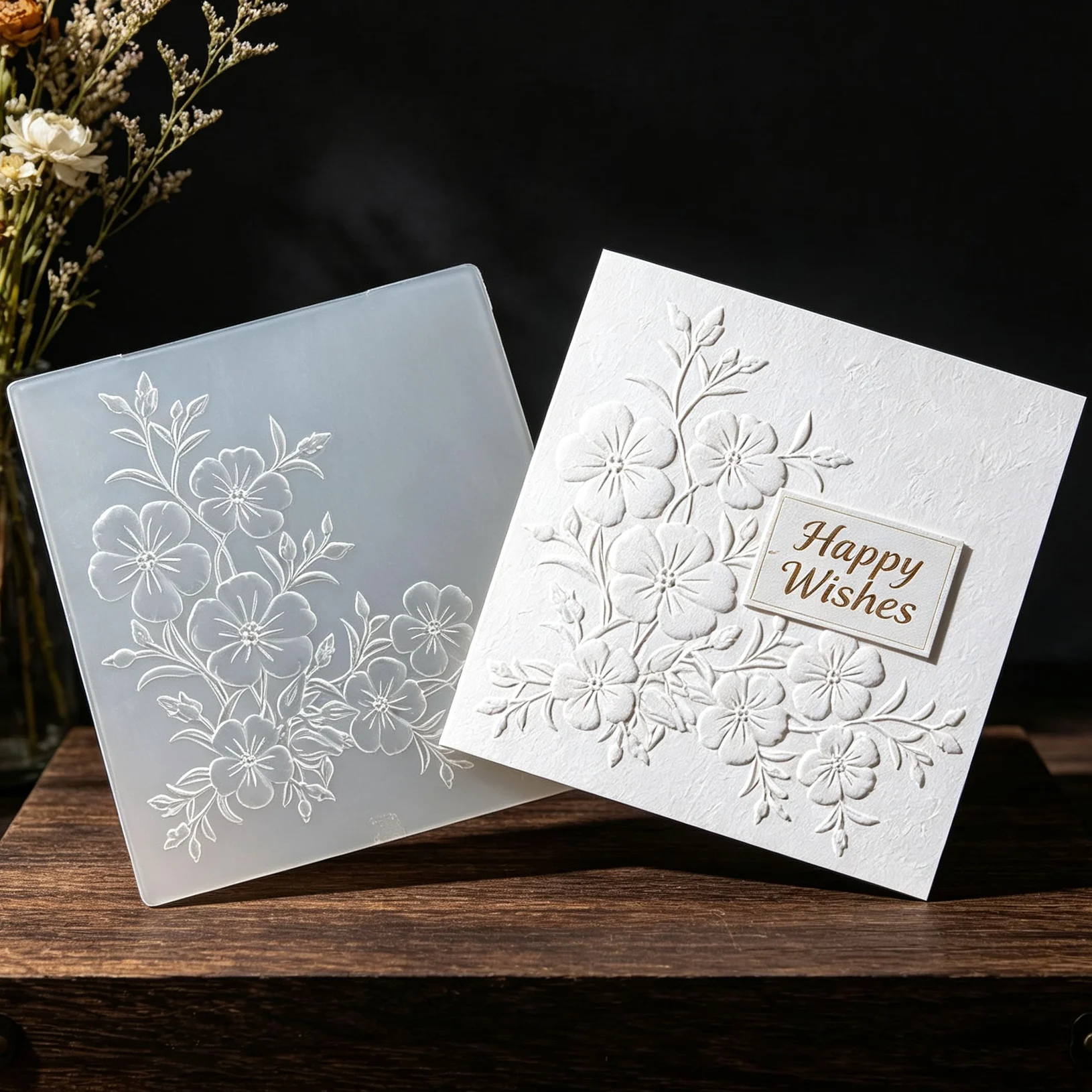 Small flower corner edge design pattern design embossed board hand account decoration three-dimensional indentation tool creativ view 4