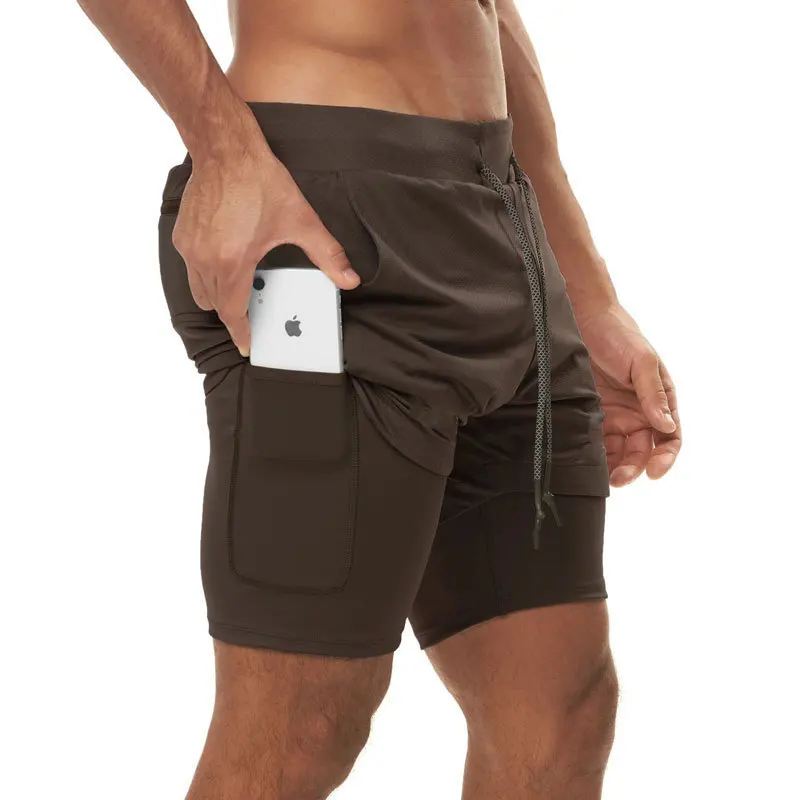 

Camo Running Shorts Men Gym Sports Shorts 2 In 1 Quick Dry Workout Training Gym Fitness Jogging Short Pants Summer Men Shorts