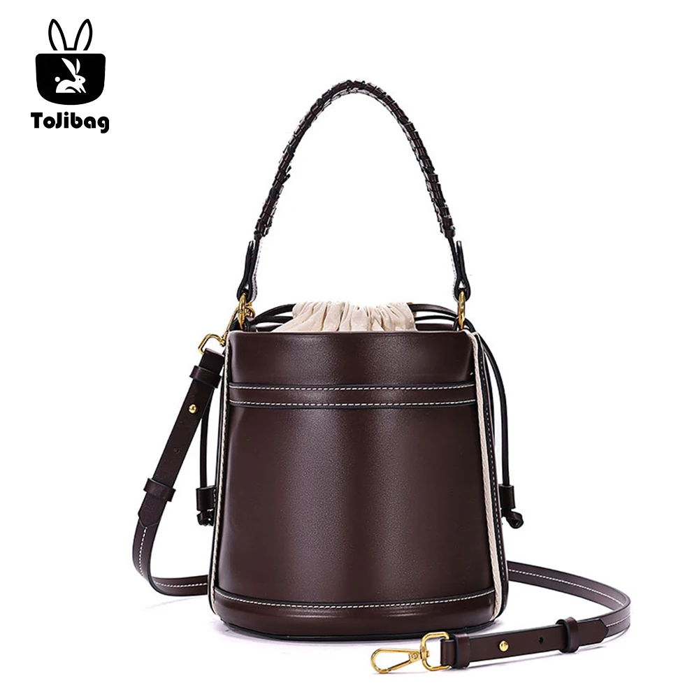 

Fashion Straw Bucket Bag Weave Women Handbags Designer Panelled Shoulder Crossbody Bags Casual Summer Beach Small Tote Purses