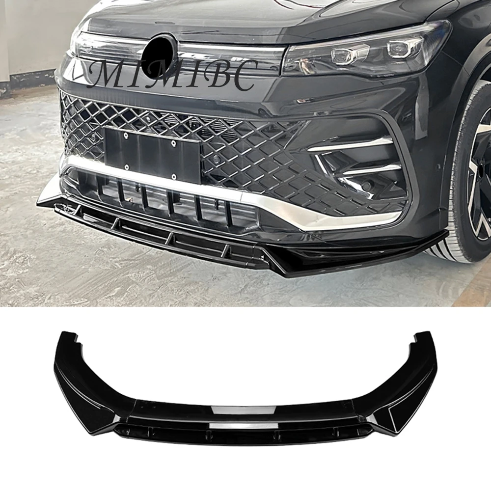 

For Volkswagen Tiguan Rline 2024+ front bumper front shovel front lip spoiler exterior modification