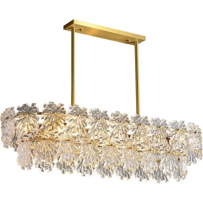 

Living room chandelier light luxury Internet celebrity lighting Nordic snowflake post-modern dining room bedroom simple