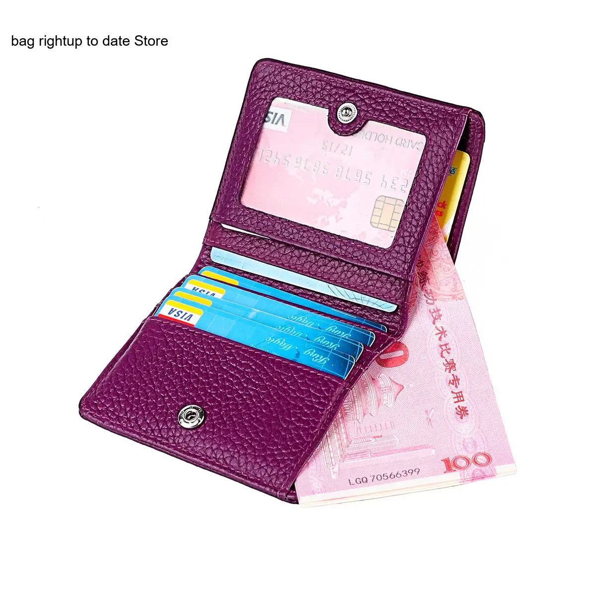 Stylish Genuine Leather Women's Wallet with Coin Purse Card Bag Perfect for Casual Travel and Commuting In Summer