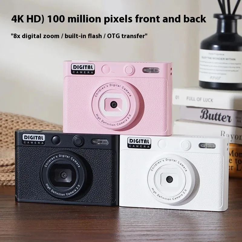 128G Kids Digital Camera HD Cartoon Design Portable SLR Style Toy Camera Birthday Gift for Children Gift