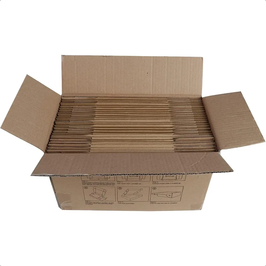Cajas de envío de 11x8x2 pulgadas a granel, paquete de 25 cajas de correo con cierre de pestaña marrón para embalaje, Bo de regalo de cartón mediano de negocios pequeños
