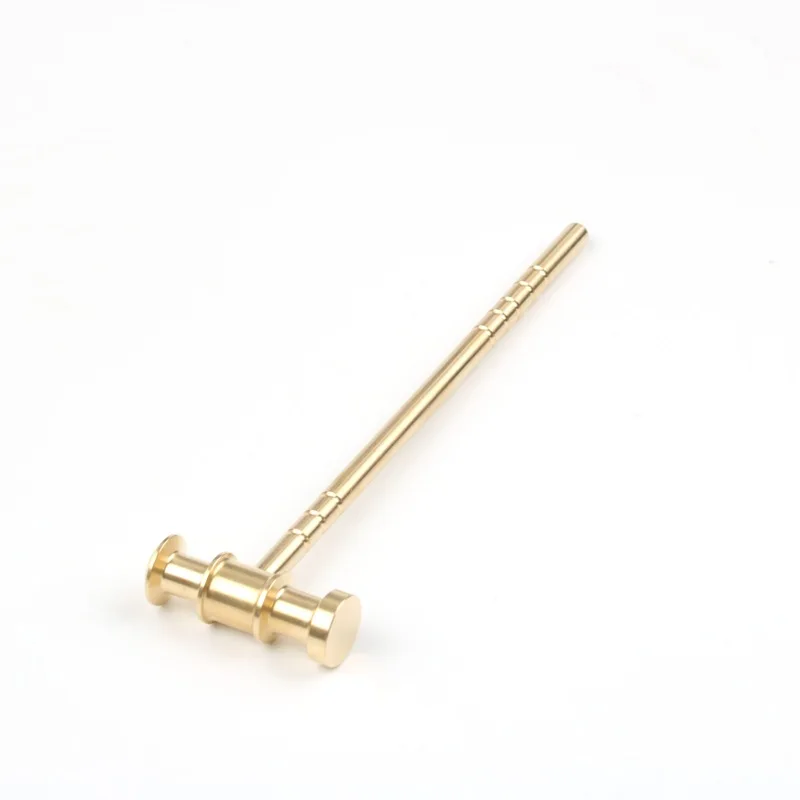 1Pc Durable Mini Copper Micro Hammer Smashing Tool Walnut Hand‑Playing Clock Watch Repair Hand Craft Tool