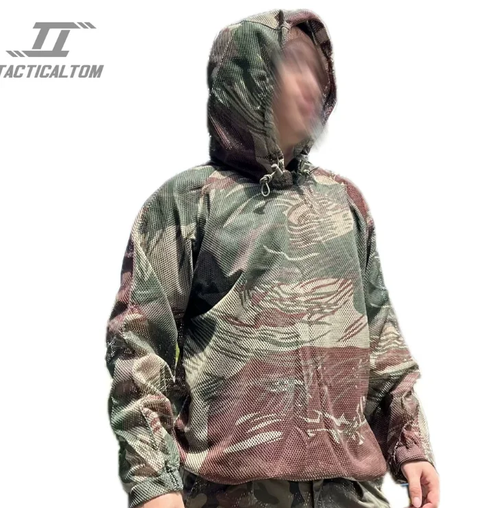 Rhodesian Camouflage Net Cover Man Summer Hoodie