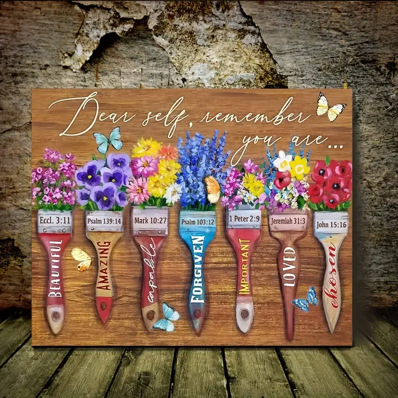 لوحة قماشية بدون إطار لغرفة المعيشة وغرفة النوم ، رسومات جدارية مطبوعة بإطار ، فراشة ، عزيزي ، ذاتي ، أنت ، غرفة المعيشة ، 1 * * #4