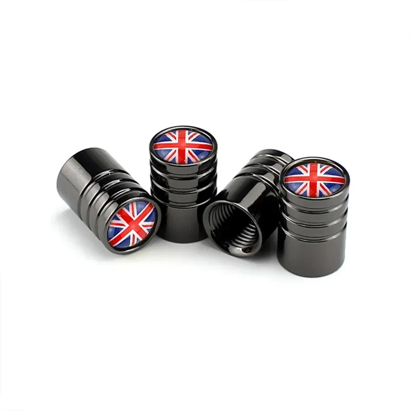 4Pcs/Set UK Flag Bike Moto Car Tires Wheel Valve Cap Cover For Mini Cooper Countryman Clubman R55 R56 R60 F55 F60 Car Styling