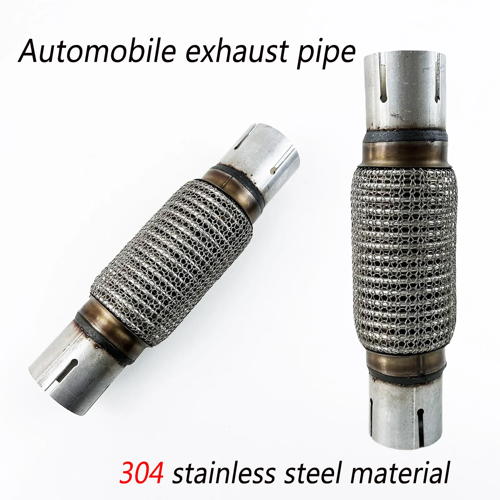 32-102MM Universal 304 stainless steel automotive exhaust hose exhaust elbow adapter pipe fittings suitable for cars/SUVs/trucks