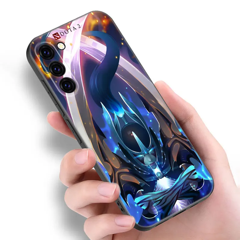 Dota 2 Game Black Silicone Phone Case For Samsung Galaxy S23 S21 S20 FE S24 S22 Ultra S10E S10 S9 S8 Plus