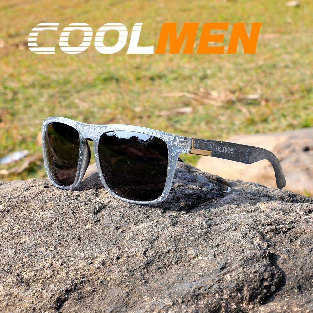 

COOLMEN Men's Polarized Fishing Sunglasses Men Women Cycling Driving Hiking Sun Glasses Anti-glare UV400 Eyewear TAC Lens 1 pc