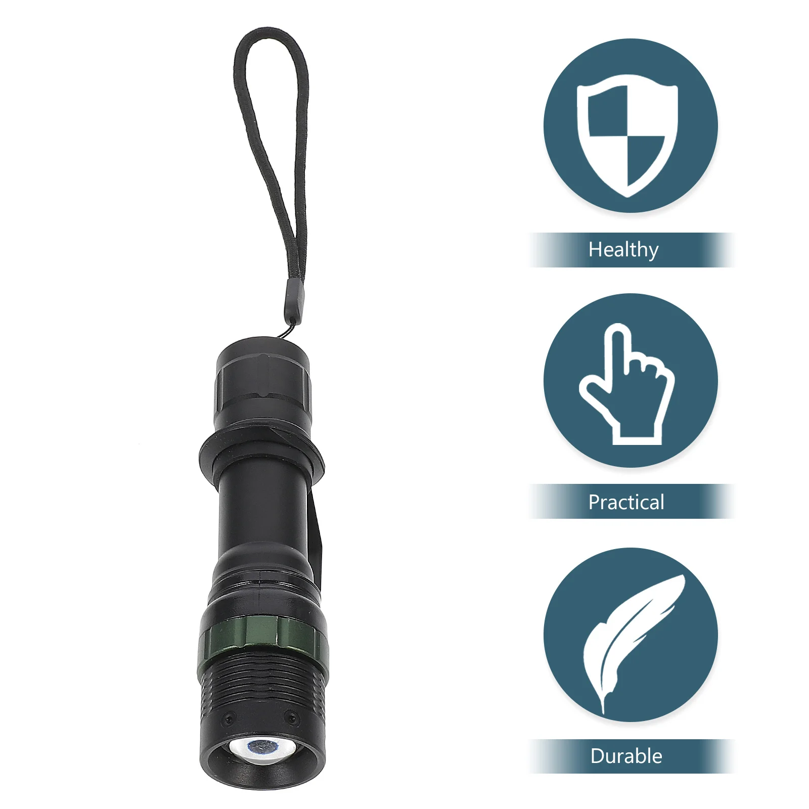 

1Pcs Mini LED Flashlight Aluminum Alloy Waterproof Flashlight for Camping Fishing Use Bright Light Portable with Clip