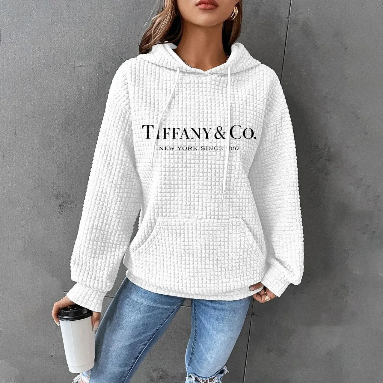 2023 Amazon Cross-Border Printing Walf Loose-Fit Pullover Urban Casual Cotton Sweatshirt From China Mainland With Other Patterns