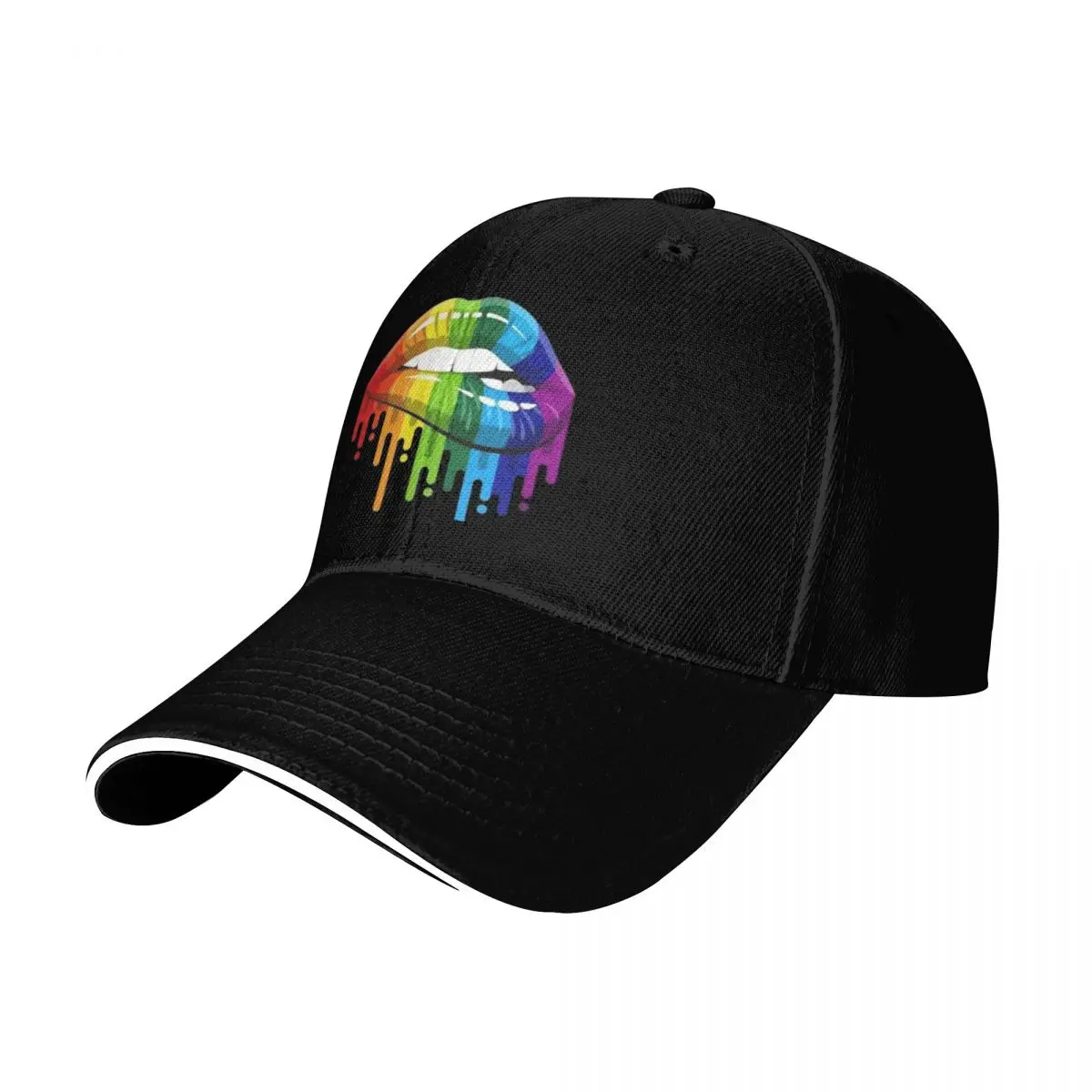 

Rainbow lips Baseball Cap Snap Back Hat funny hat |-F-| hard hat Hats Man Women's