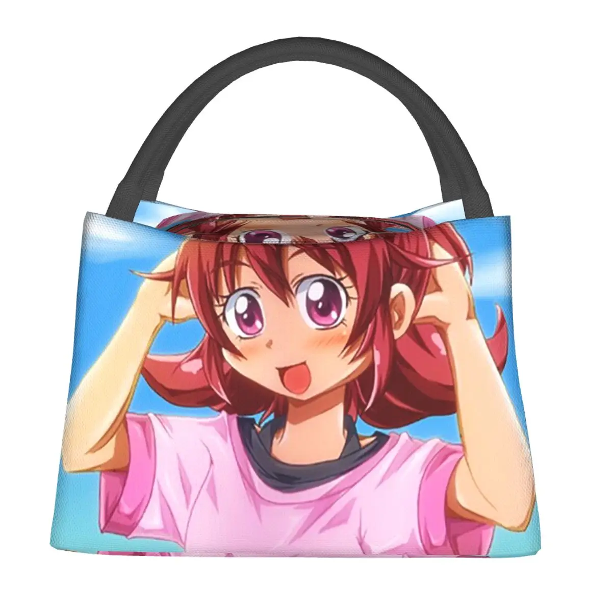 Smile Precure Lunch Bags Insulated Bento Box Waterproof Lunch Tote Picnic Bags Cooler Thermal Bag for Woman Student School