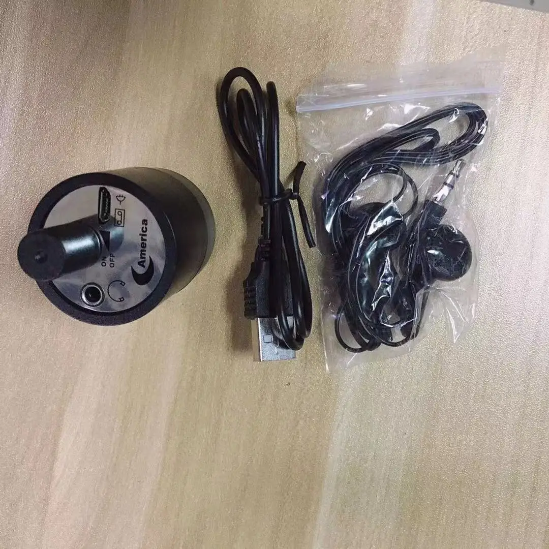 Detektor wycieków wody o wysokiej czułości, 110 cm miękki biały kabel słuchawkowy, wielofunkcyjny detektor dźwięku do wykrywania wycieków w rurach.