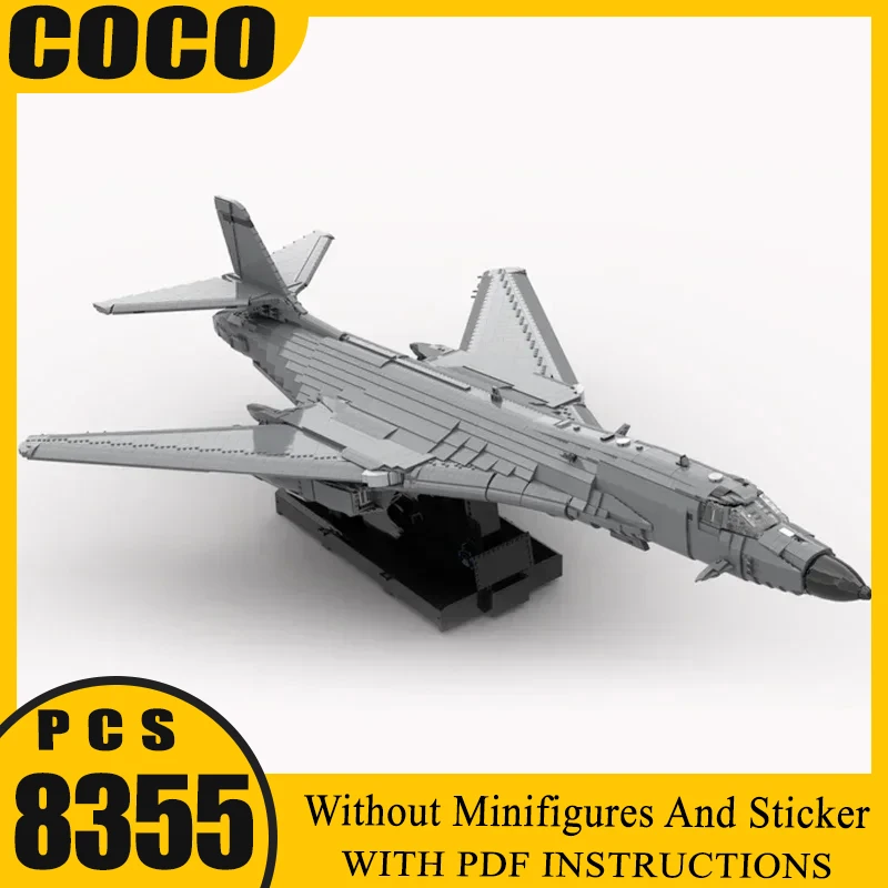 

Moc строительные кирпичи военная модель самолета Rockwell B-1 Lancer Technology модульные блоки подарки рождественские игрушки наборы «сделай сам» сборка