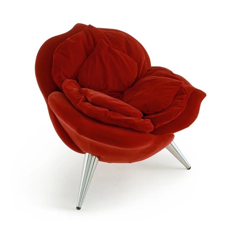 

Классическая мебель, кресло в форме розы, кресло-труба из стекловолокна, гостиная на вилле, креативное кресло для отдыха