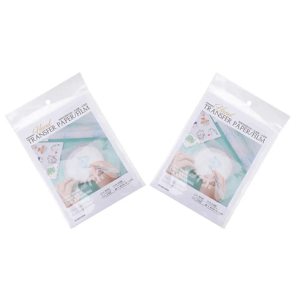8 Pcs Embroidery Iron Backing Stabilizers Patterns Water Soluble for Accessories
