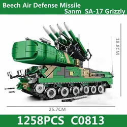 WW2 Beech Air Defense Missile Sanm SA-17 Grizzly Military  Building Blocks Soldier weapons Bricks Beech Anti-Aircraft Missile