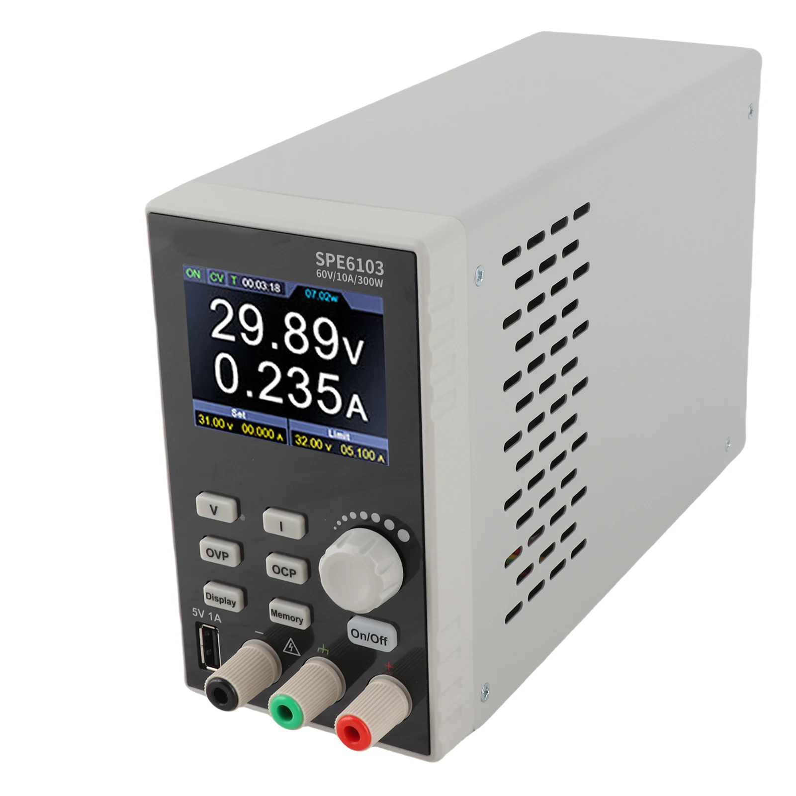 300W Bench  Power Supply  Power Supply Variable  Power Supply SPE6103 Single Channel Output Voltage Regulator  300W