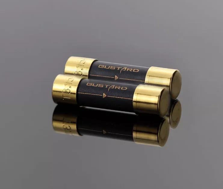 GUSTARD 630mA/1A/1.6A/2A/3.15A/5A/8A/12A Original HIFI fever fuse nano alloy high-end fuse 5*20 fuse tube