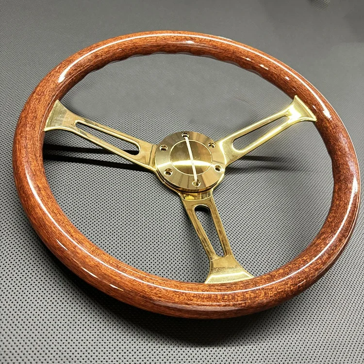 

Усовершенствованный стержень с деревянным зерном, золотой кронштейн, руль, материал из АБС-пластика 380 мм