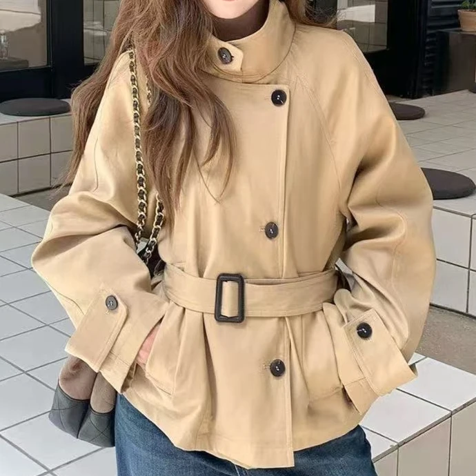 Elegancki, casualowy, zimowy płaszcz damski o dopasowanym kroju, formalny, vintage, z długim rękawem, ciepła odzież wierzchnia, modny kardigan, kurtka, nowość 2025.