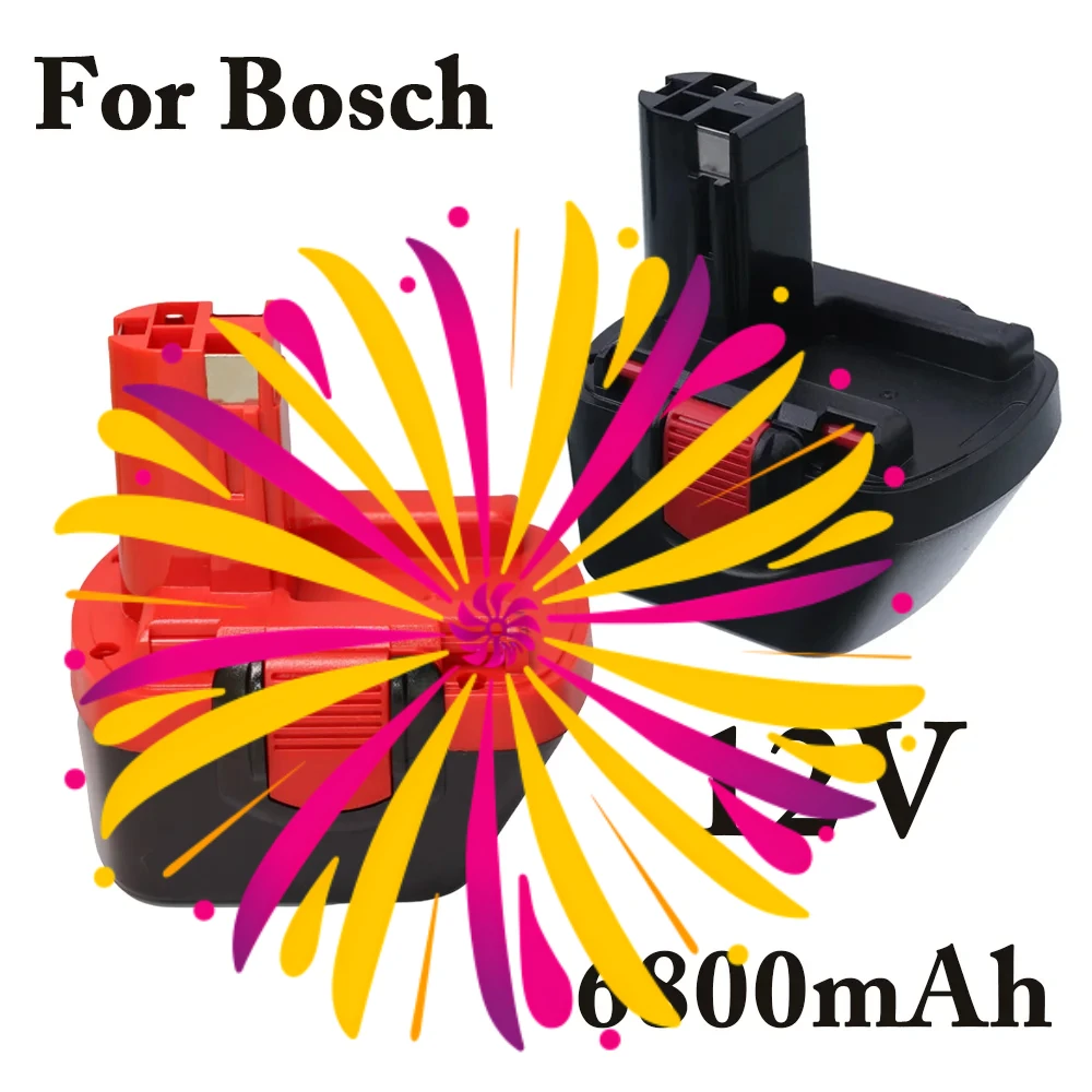 

12V 6.8Ah for Bosch 12V Screwdriver NI-MH Battery PSR BAT043 BAT045 BAT046 BAT049 2607335273 2607335274 18650 battery