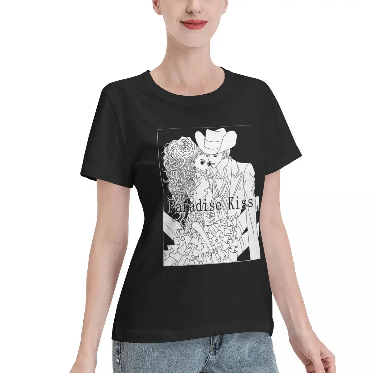 Excellent Craftsmanship PARADISE KISS Women's T-shirt Simple Chic Fashion Ladies Shirt