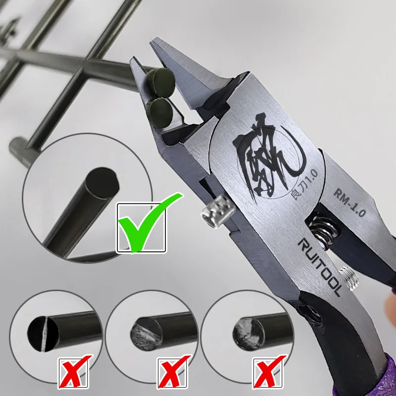 4.7 Inch Model Nippers Ultra-Thin Single-Edged Gundam Model Building Tools for Beginners to Repair and Fix Plastic Models
