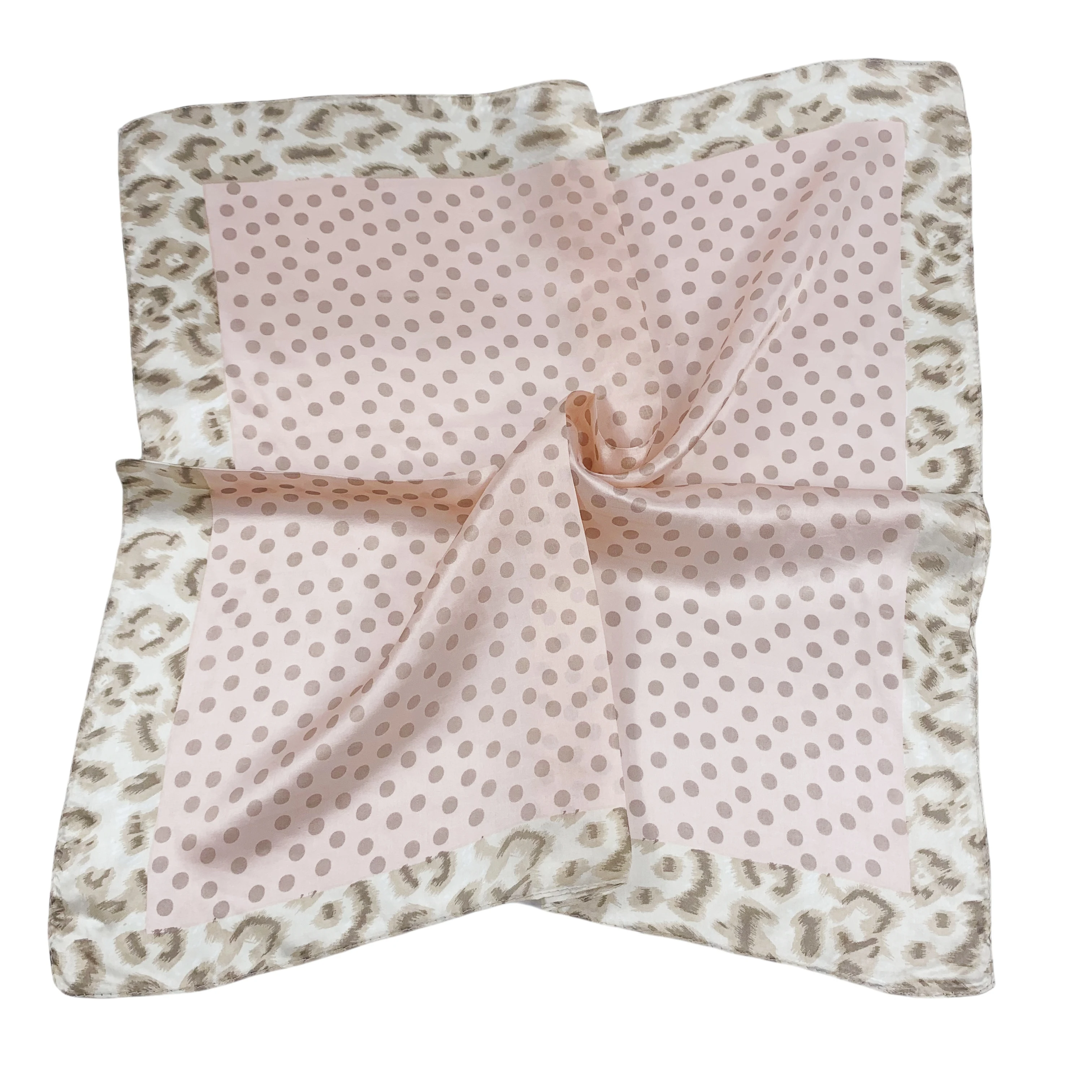 100% pure silk scarf brand new fashion scarves 50Cm*50Cm Neckerchief flora dot and animal leopard print