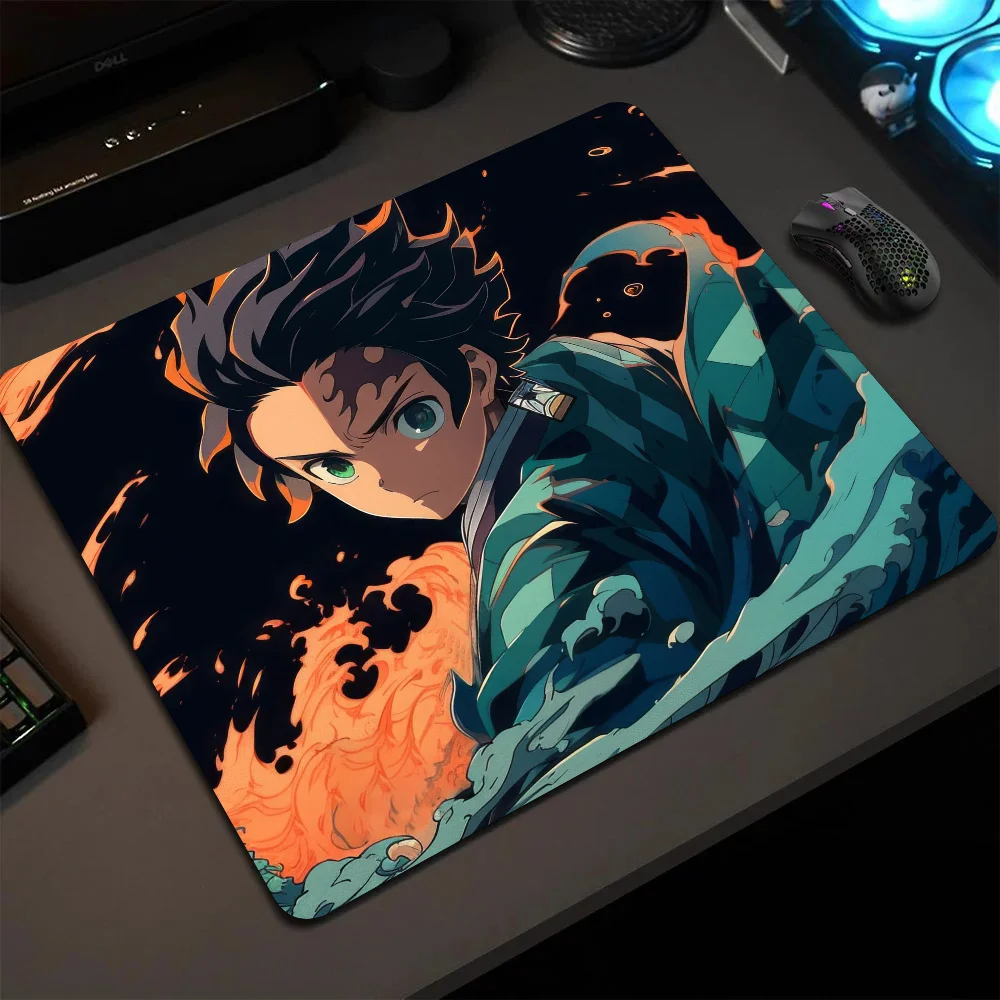 

Kamado Tanjirou Demon Slayer Anime Mousepad Small LockEdge Mouse Pad For Gamers Computer Desk Pad Anti-slip Rubber