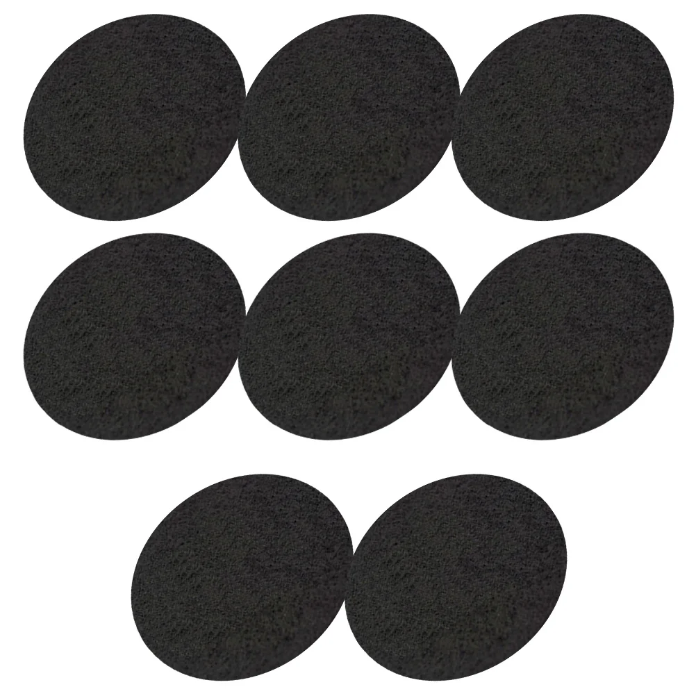 8 قطعة حصيرة عازلة للحريق أسود مستدير مقاومة للحرارة مبخرة منصات ل مبخرة الرماد الماسك الحصير ارتفاع درجة الحرارة