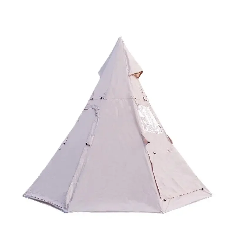 Hot Selling Waterproof Portable Camping Tents Glamping Cotton Canvas Bell Tent and Wholesale Teepee Tent for Adults Outdoor