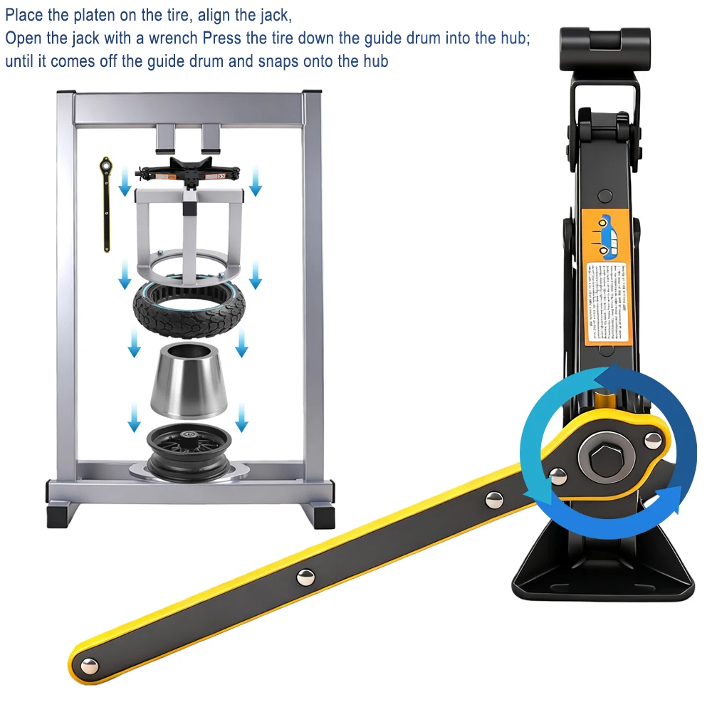 8.5 10 Inch Non-infla Honeycomb Solid Tire Pressing Machine Tool for M 365 Ninebot Max G 30 Scooter Parts
