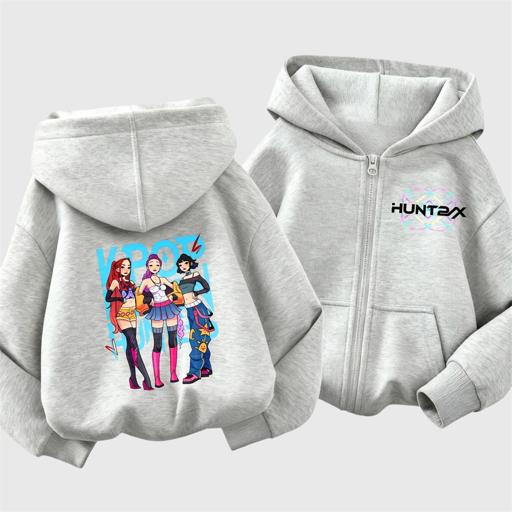 هوديس وردي للأطفال 2026 ربيع الخريف ملابس شعبية عادية عصرية فضفاضة مقنعين معاطف طفل العلامة التجارية كل مباراة ملابس خارجية #3