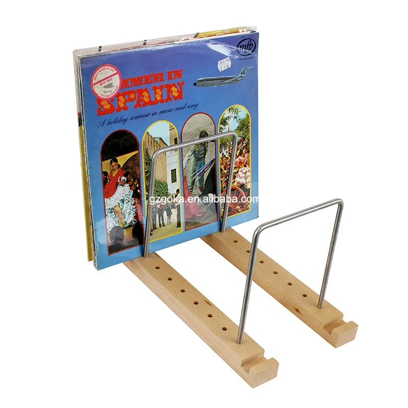 Record Storage and Display Stand Has a Large Capacity and Can Be Assembled Disassembled and Conveniently Carried