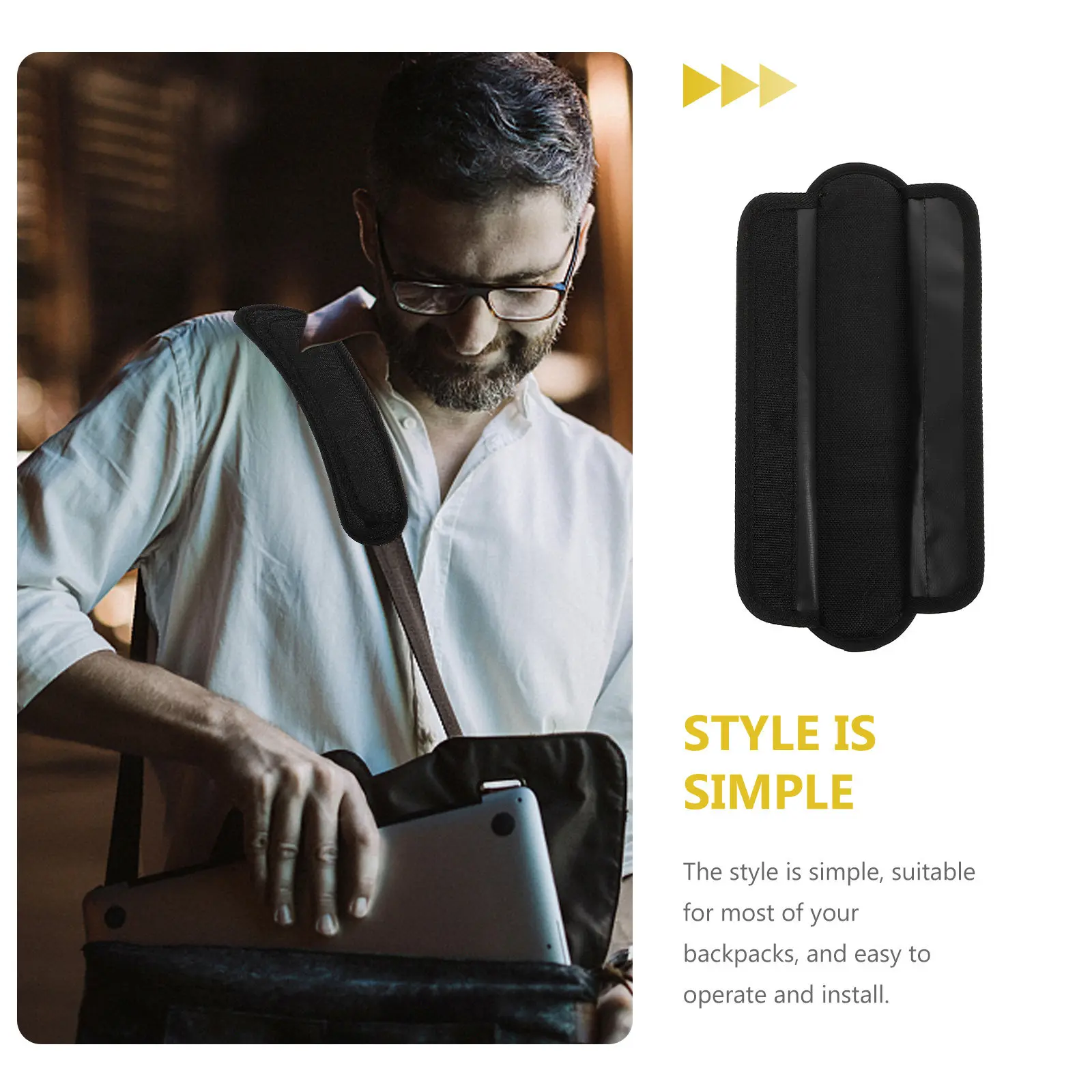 Backpack Shoulder Strap Weight Reduction Pad Oxford Cloth Comfortable Decompression Shoulder Pads for Mountaineering Shopping