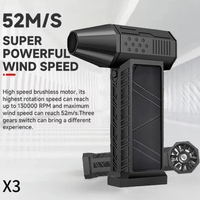 130000-120000PM Air Blower Turbo Jet Fan Electric Power Display Handheld Mini Dust Cleaner High Speed Duster Gun Cleaning Tool